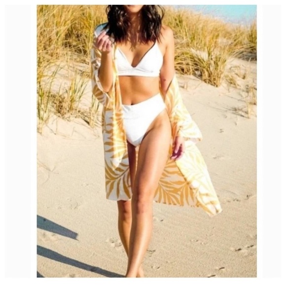 Maison Du Soir The Magnolia Luxe Robe Swimsuit Cover M/L - Picture 2 of 12